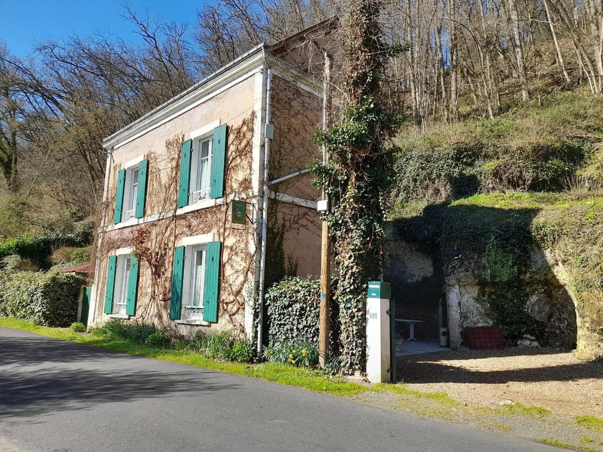Maison Troglodytique Avec Wifi, Barbecue Et Cheminee - Fr-1-410-156 Aubigné-Racan Exterior foto